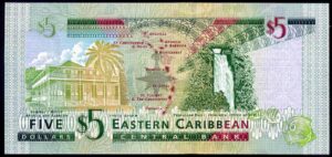 St Vincent, 5 Dollars, series L---V, (2003), Almost Uncirculated-Uncirculated. - Image 3
