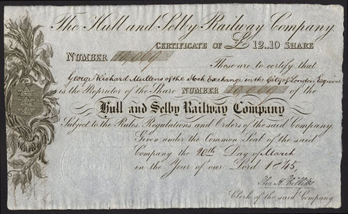 Hull-and-Selby-Railway-Co-12-10-shilling-share-1845-381865527054