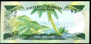 Montserrat. Five Dollars, A175037M, (1986-88), Almost Uncirculated. - Image 3