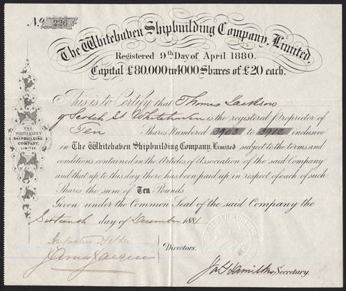 Whitehaven-Shipbuilding-Co-Ltd-20-shares-1881-381866752164