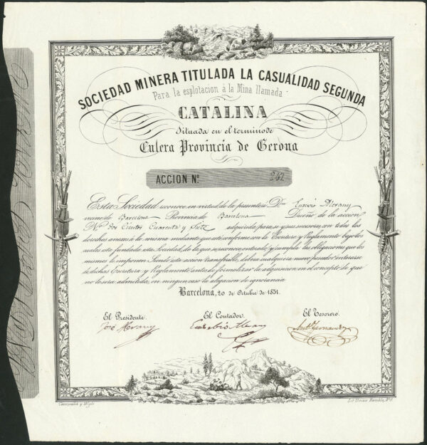 Spain-Soc-Minera-Titulada-la-Casualidad-Segunda-Catalina-one-share-1851-381518038755