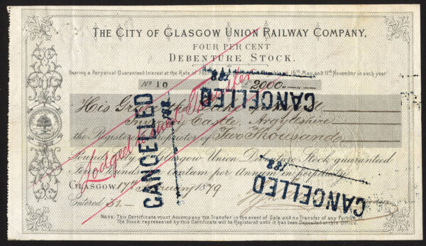 City-of-Glasgow-Union-Railway-Co-4-debenture-stock-1879-172425177096