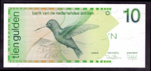 Netherlands Antilles, Bank van de Nederlandse, 10 Gulden, 31-3-1986 (Pick 23a), AUNC