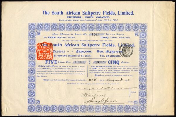 South-Africa-South-African-Saltpetre-Fields-Ltd-5-shares-of-1-1895-381913517087