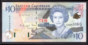 Grenada.Ten Dollars, D464506G, (2000), Almost Uncirculated-Uncirculated.