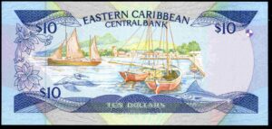 St Vincent. Ten Dollars, B489974V, (1985-93), Uncirculated. - Image 3